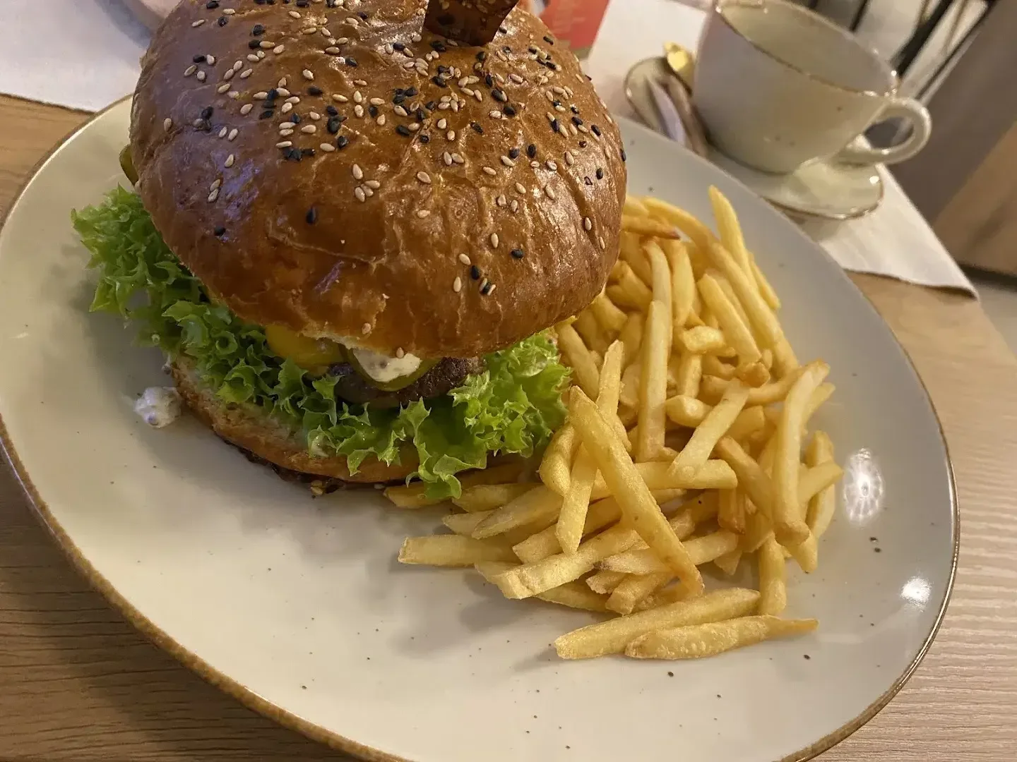 Hamburguesa jugosa